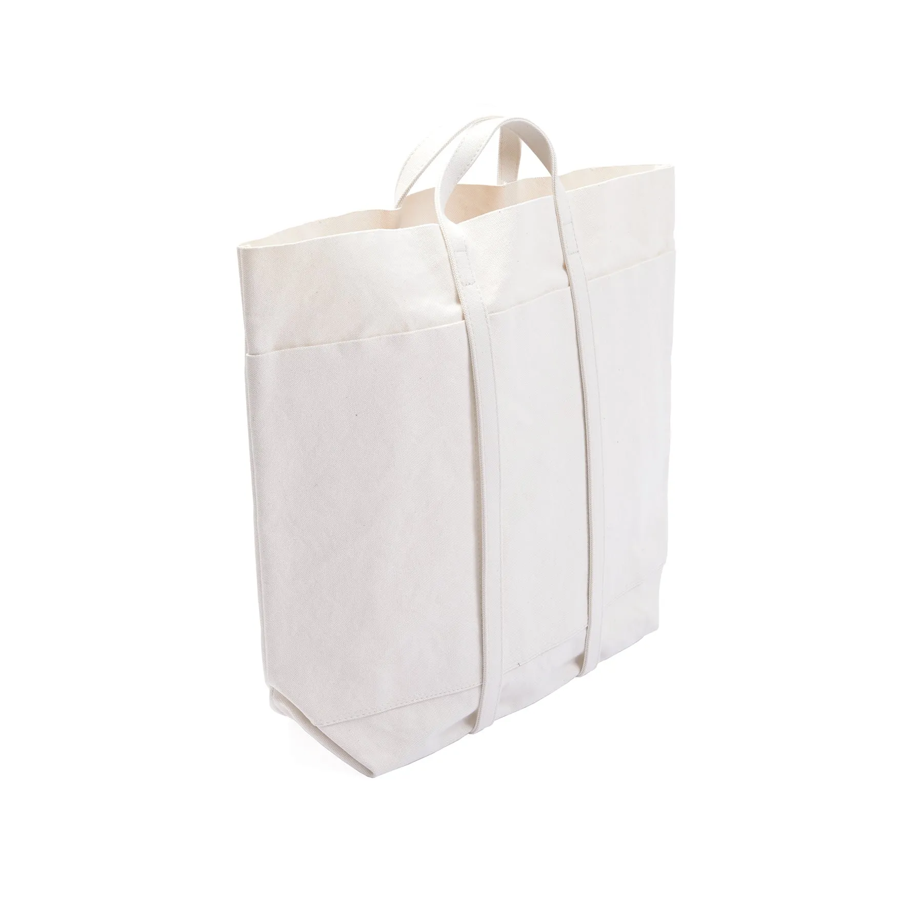 Amiacalva Canvas Large Tote Bag in White