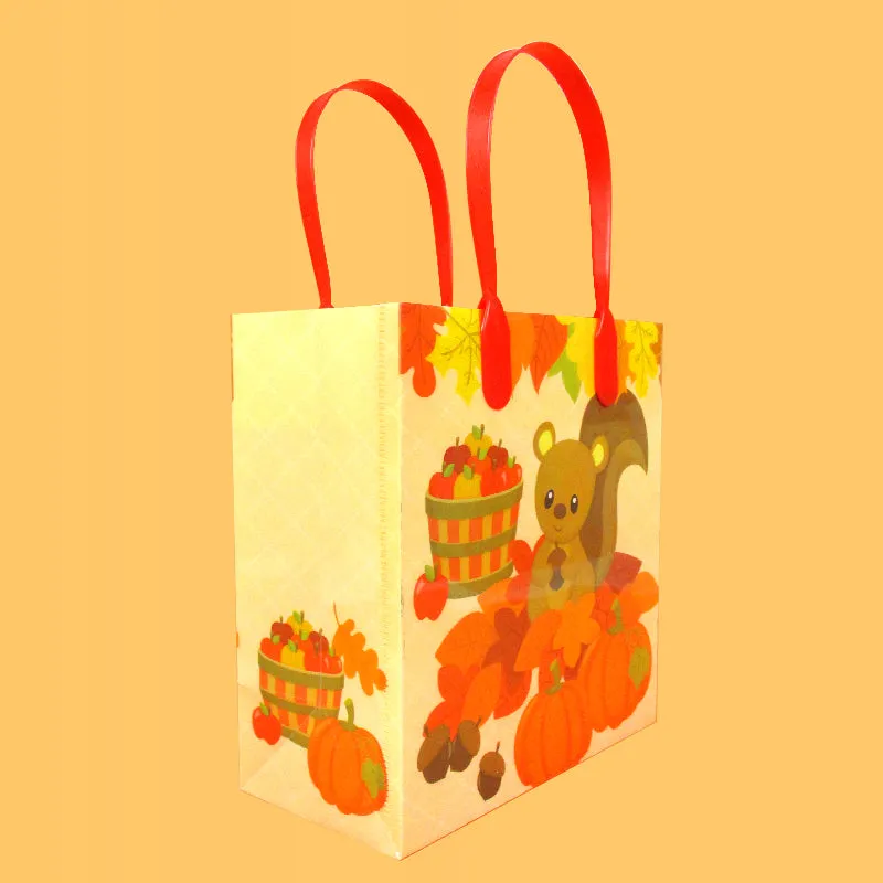 Autumn Harvest Party Favor Treat Bags - Set of 6 or 12