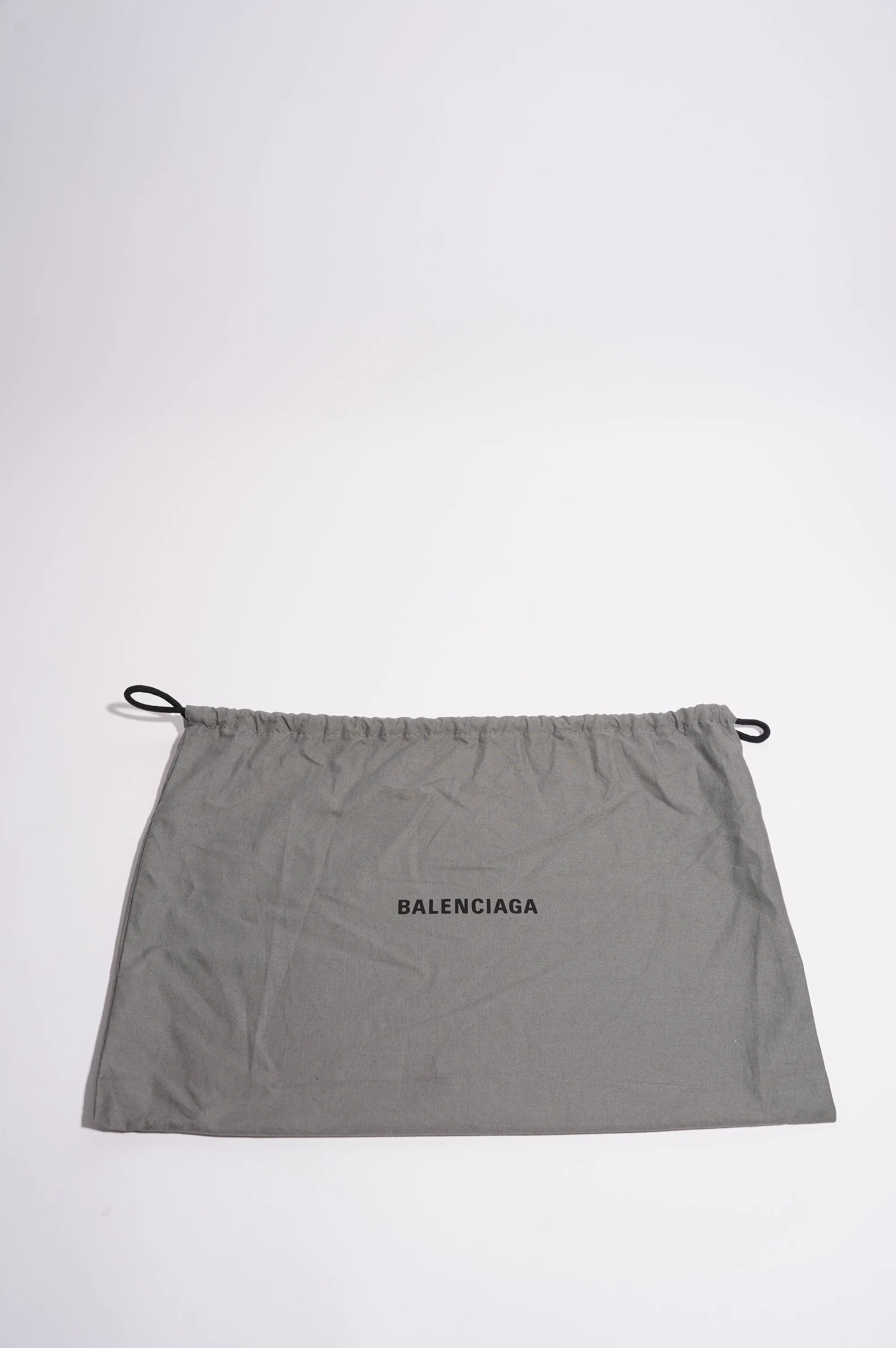 Balenciaga Womens Pouch Logo Black Nylon Large