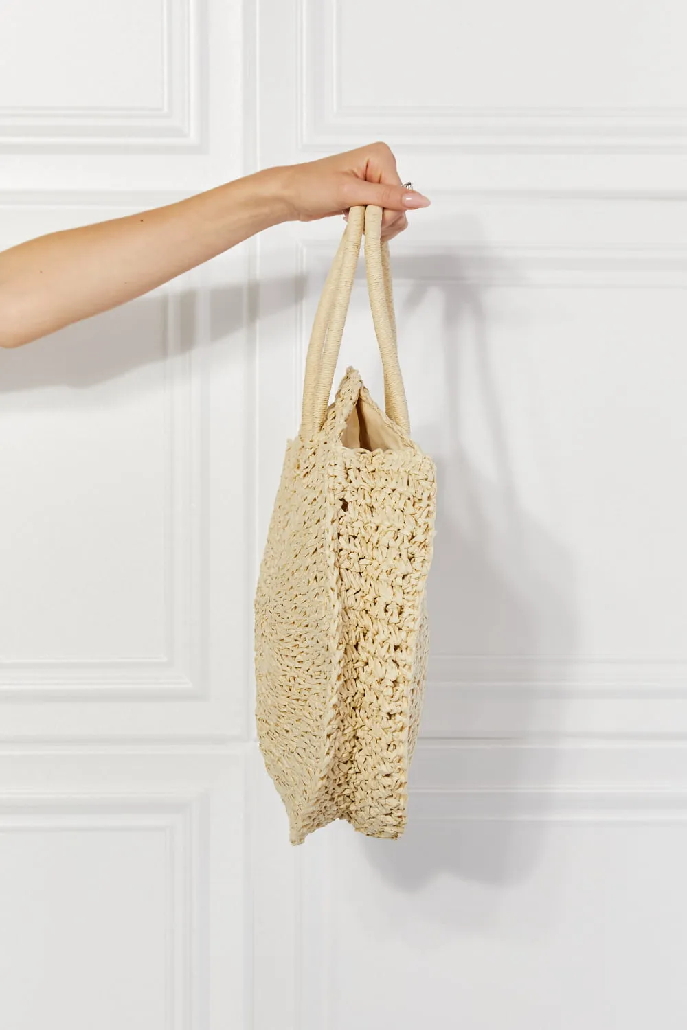 Beach Date Straw Rattan Handbag