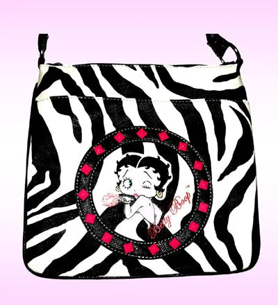 Betty Boop Zebra Print Purse       Retired