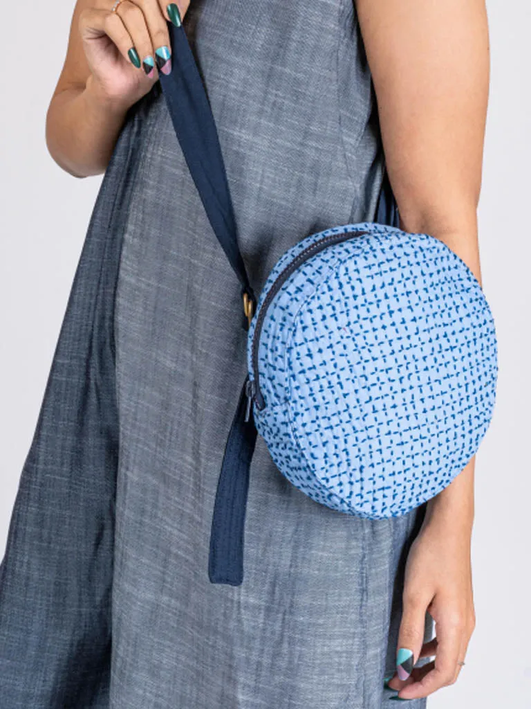 Blue Denim Sling Bag