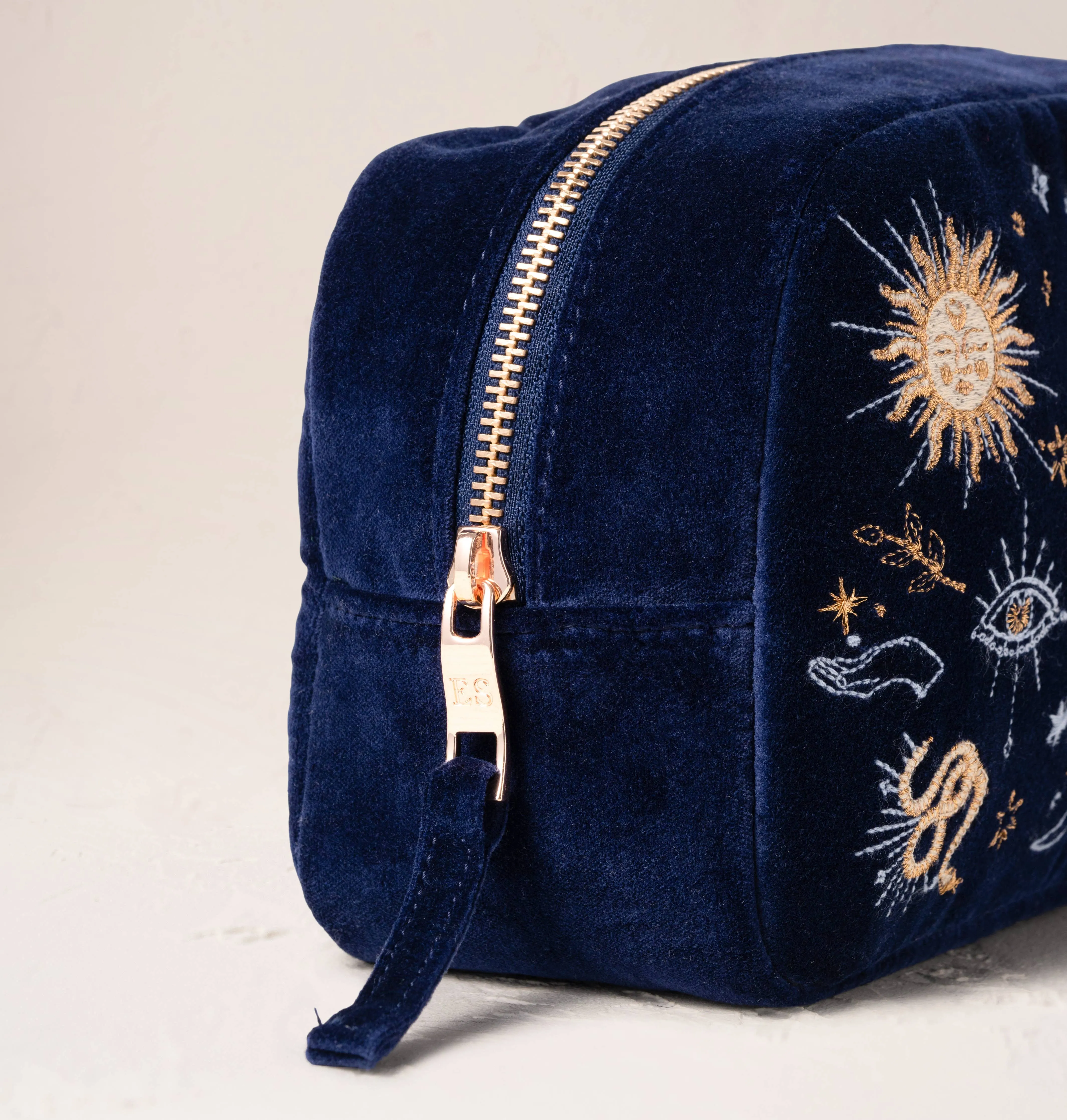 Boho Mysticism Makeup Bag - Blue