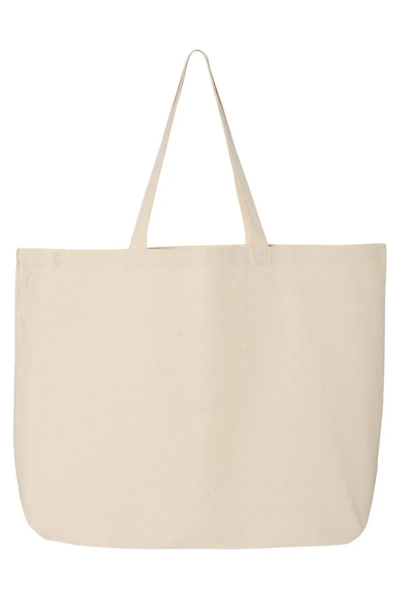 Book Club Girly Canvas Jumbo Tote