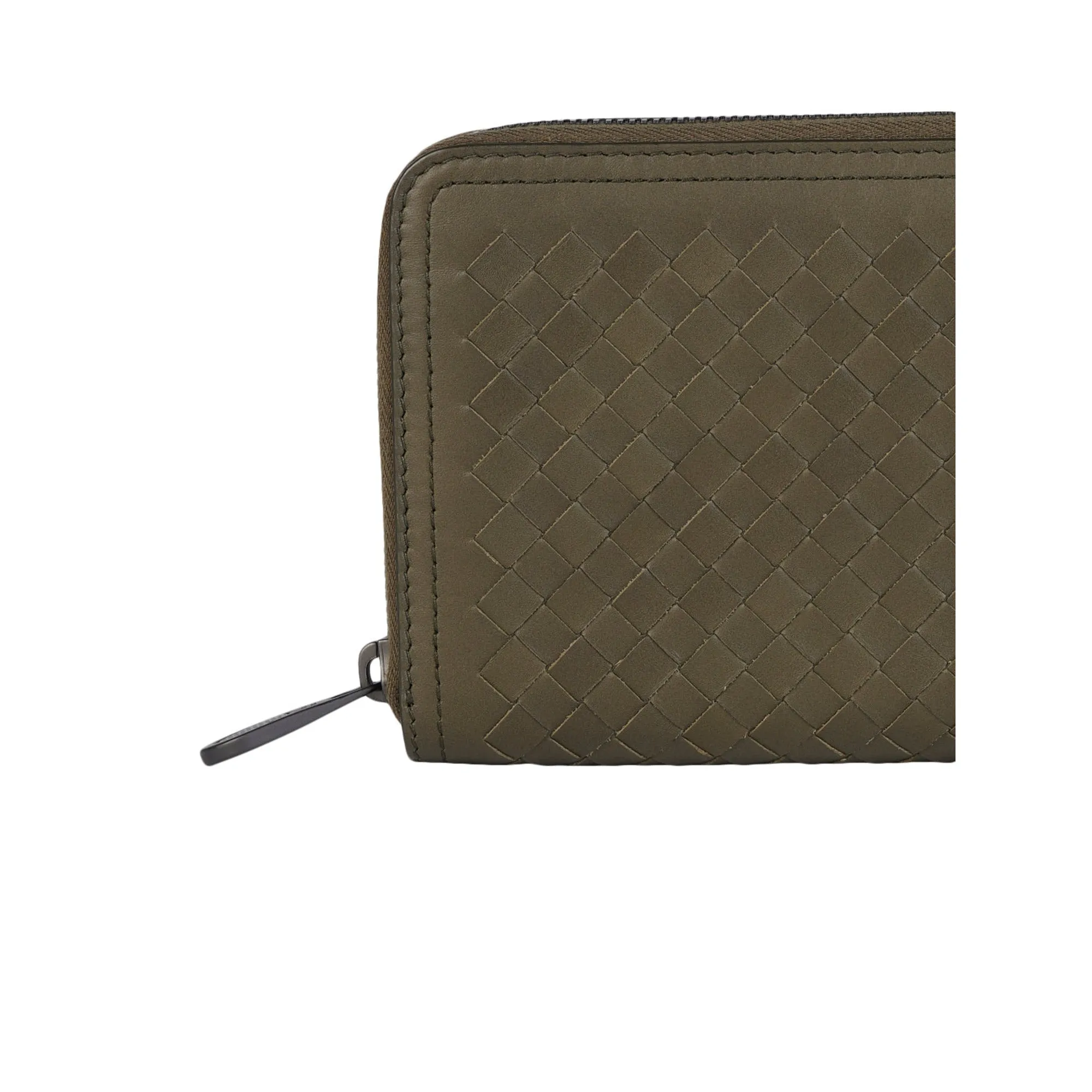 Bottega Veneta Zip Around Long Leather Wallet