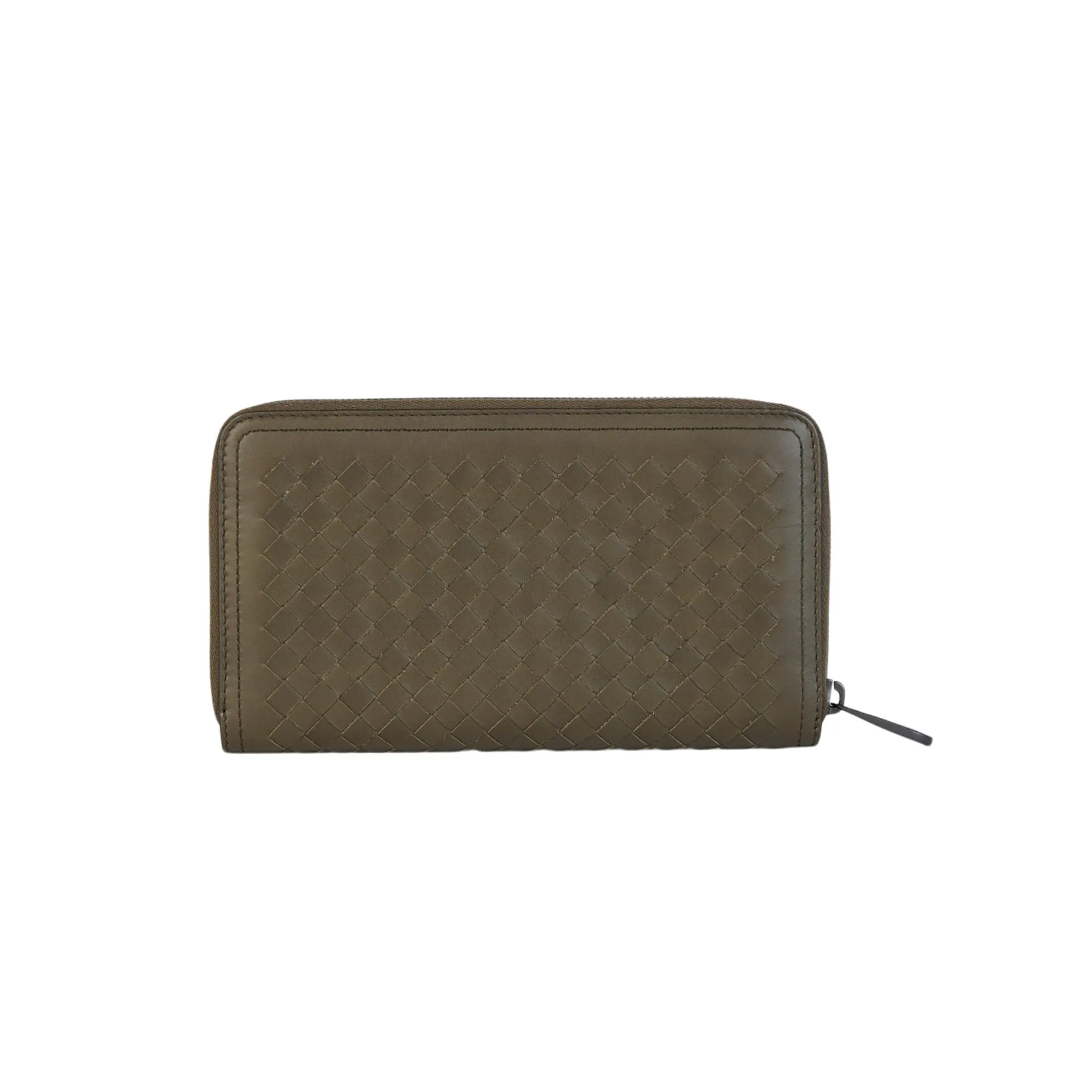 Bottega Veneta Zip Around Long Leather Wallet