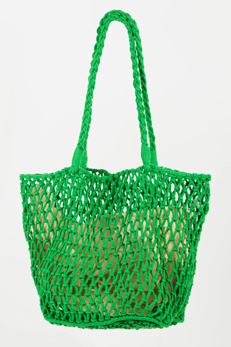 Braided Net Tote Bag