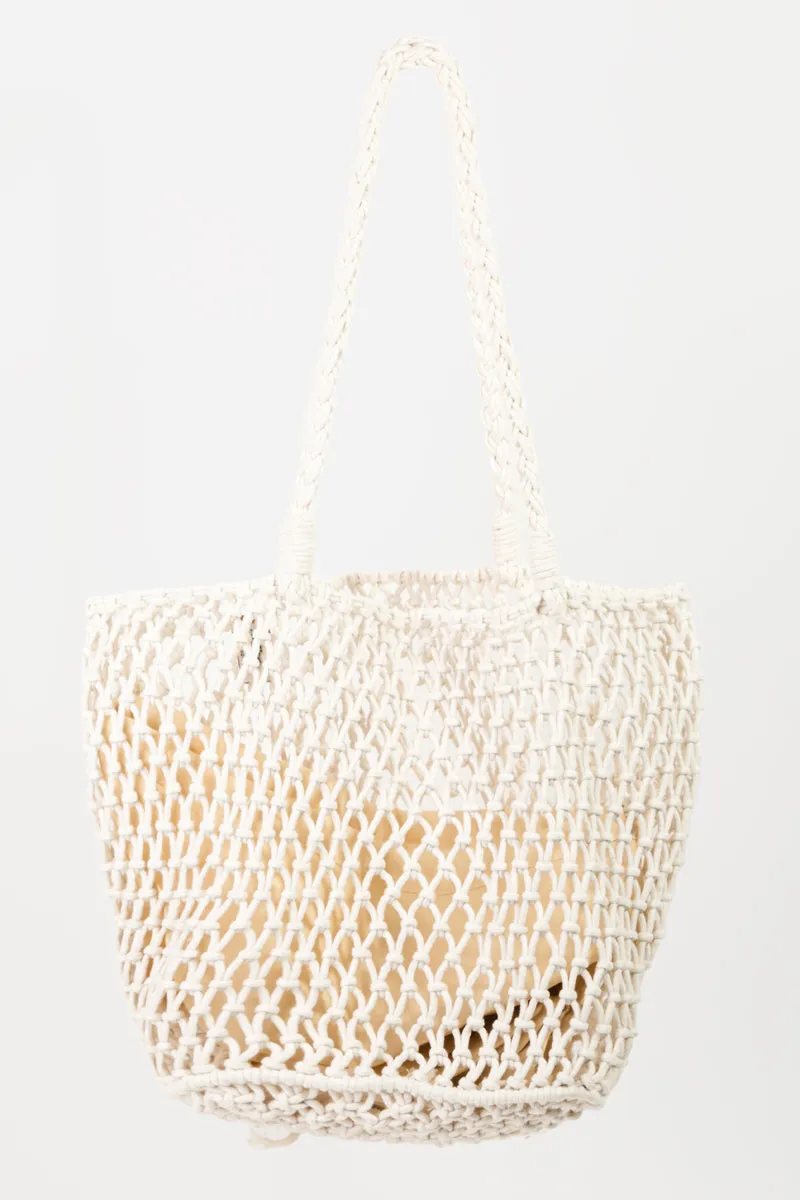 Braided Net Tote Bag