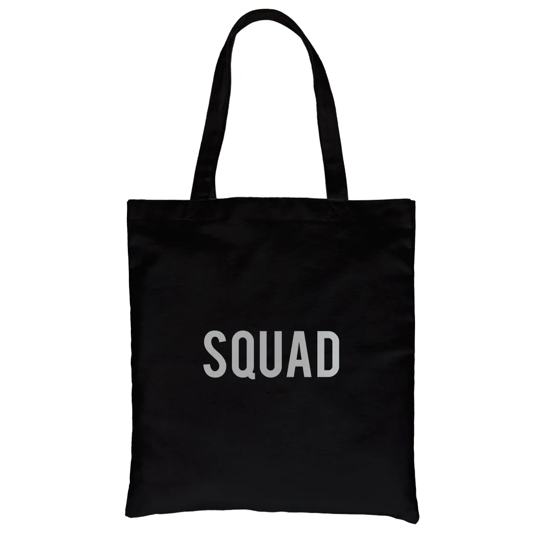 Bride Squad Boxed-SILVER Canvas Shoulder Bag Rich Blessed Kind Gift