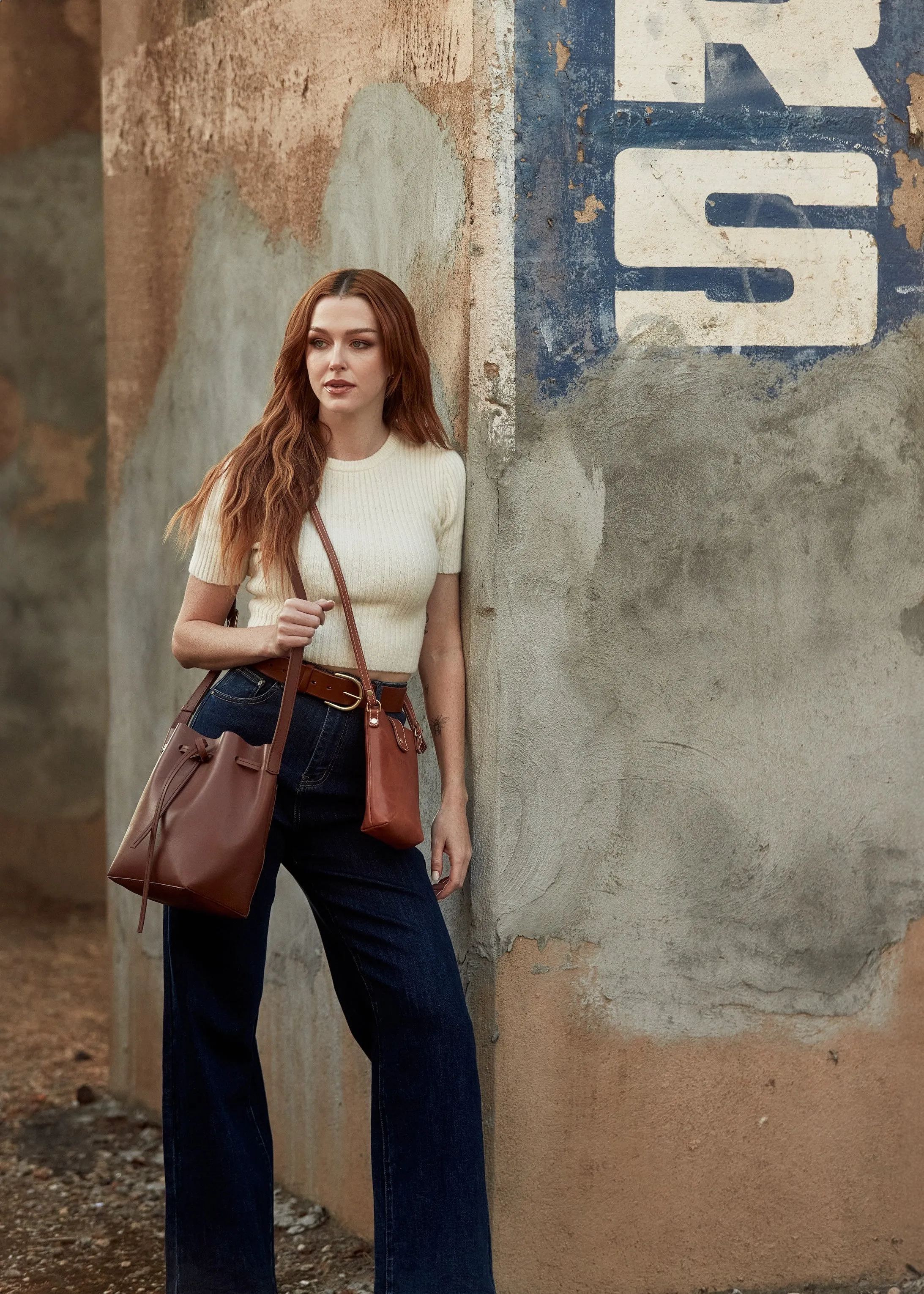 BUCKET LIST Bag by Byrd Studio - Chestnut Brown Leather