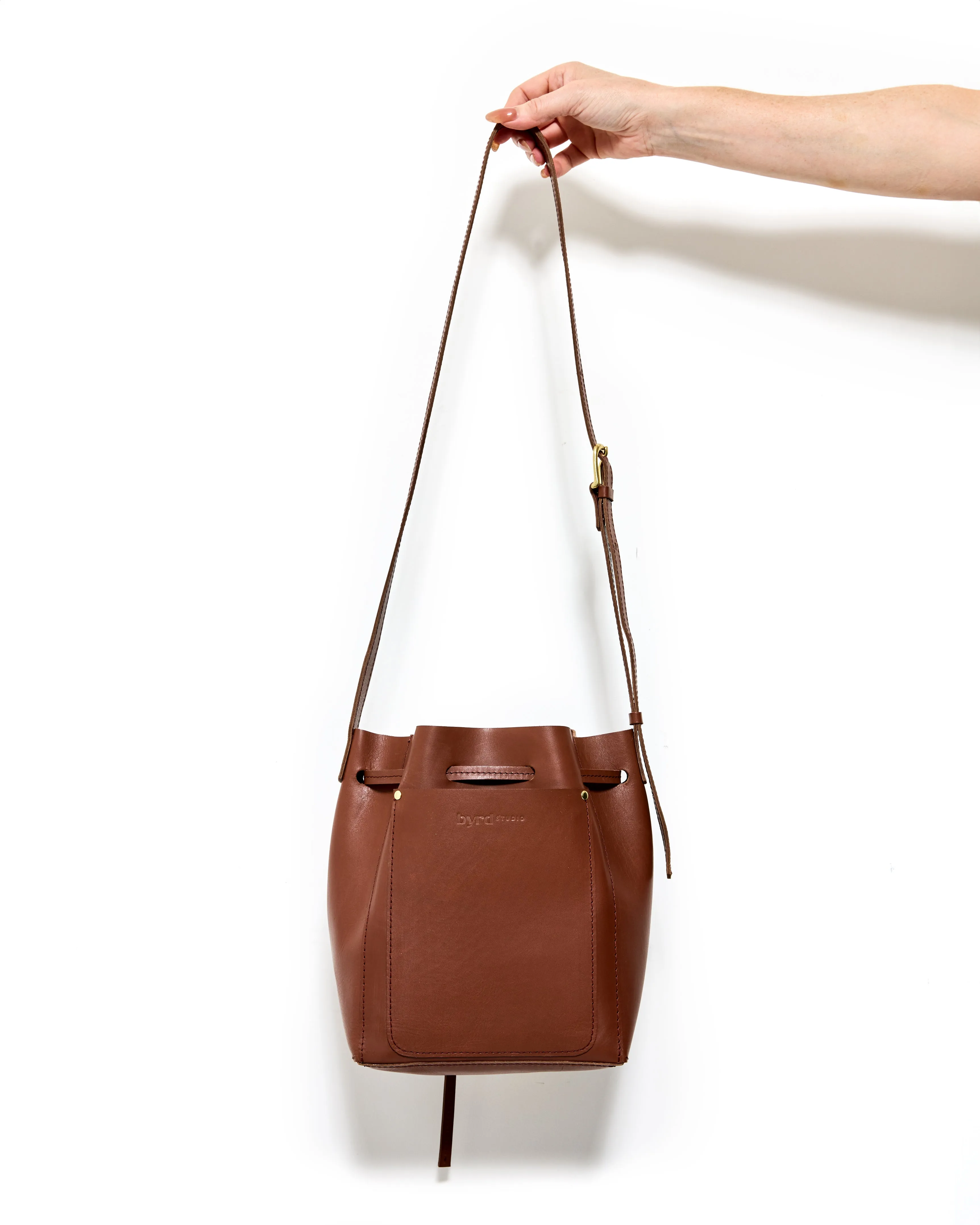 BUCKET LIST Bag by Byrd Studio - Chestnut Brown Leather