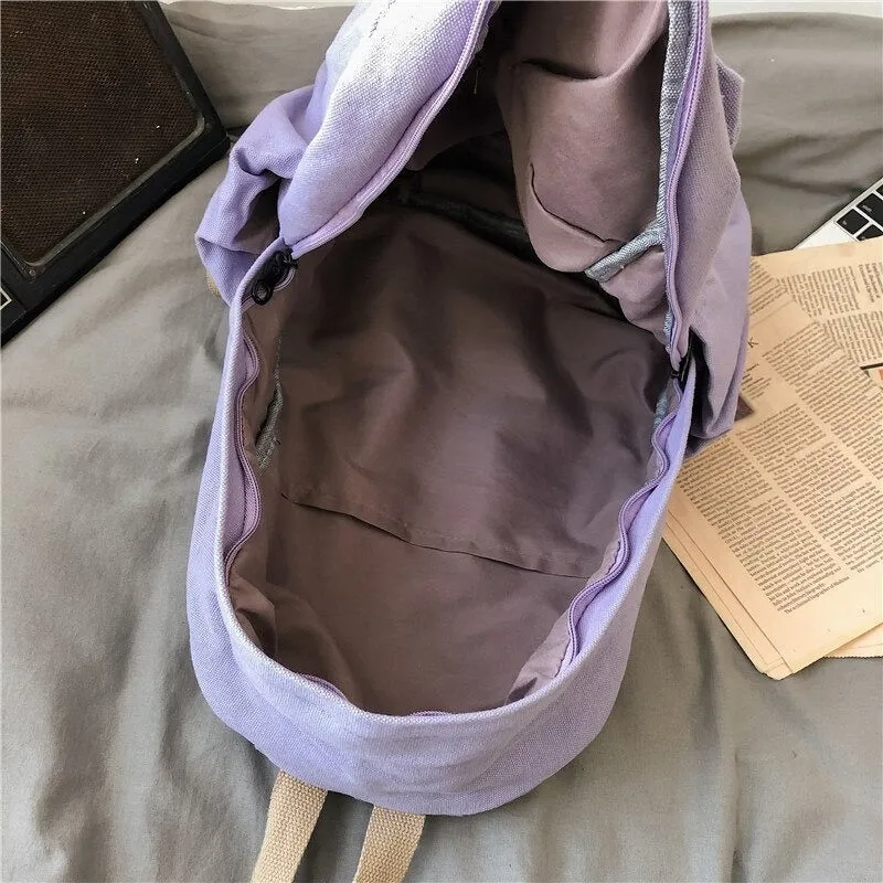 Canvas Casual School Bags For Women