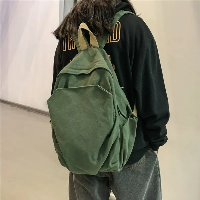 Canvas Casual School Bags For Women