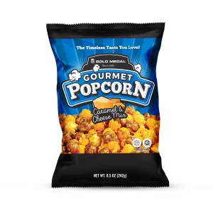 Caramel & Cheddar Cheese Popcorn Mix  -  (15) Large 8.5 oz bags