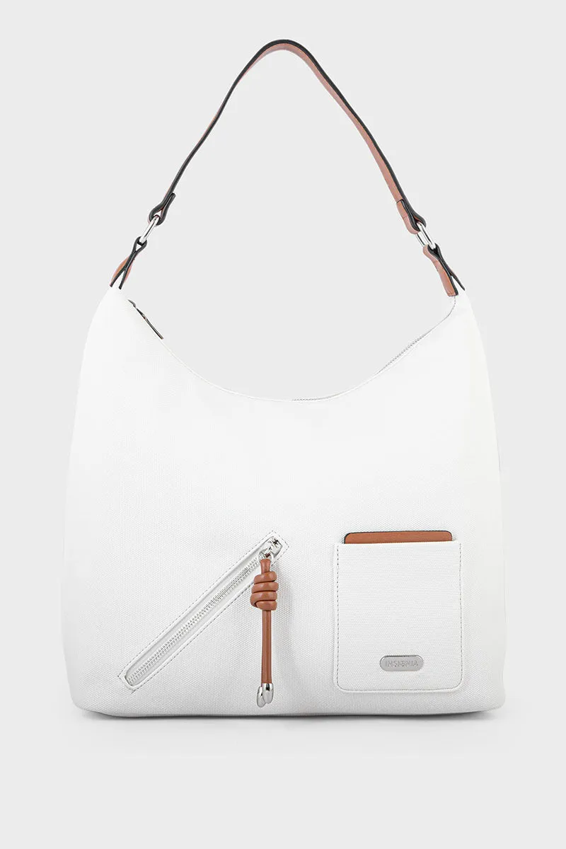 Casual Hobo Hand Bags BH0049-White