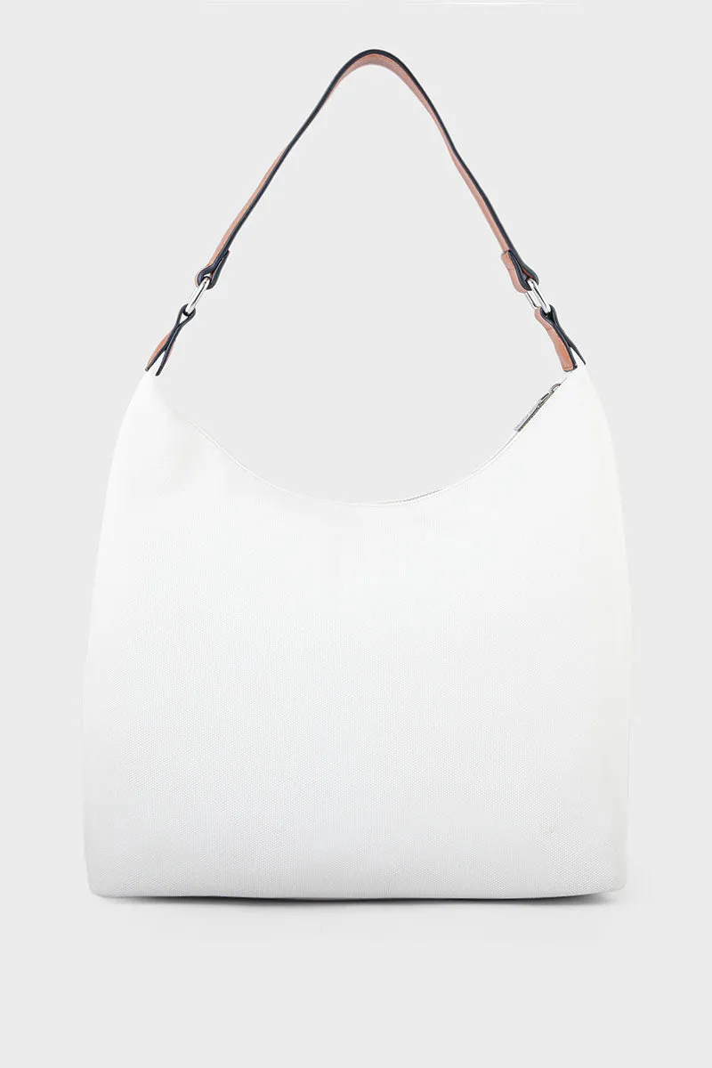 Casual Hobo Hand Bags BH0049-White