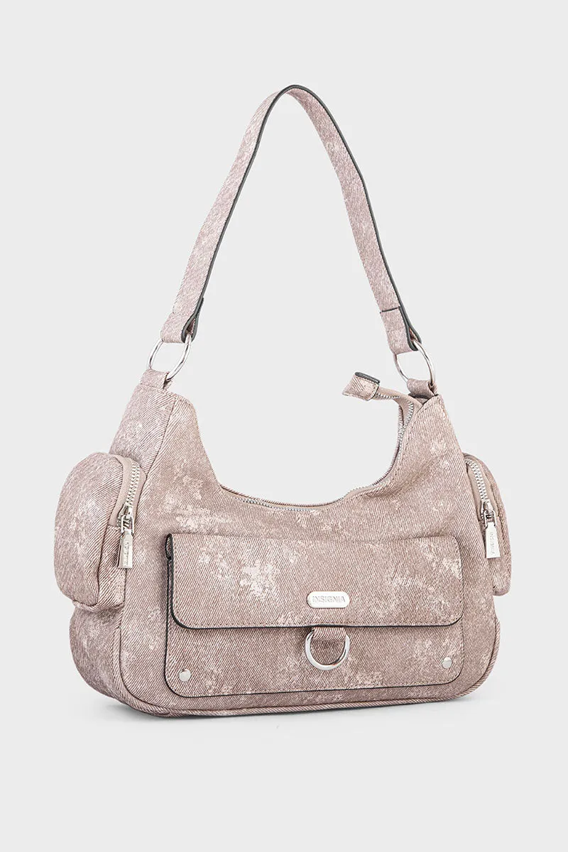 Casual Hobo Hand Bags BH0051-Beige