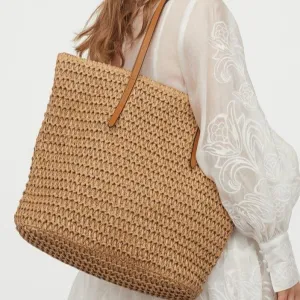 Casual Straw Large Capacity Tote Bags