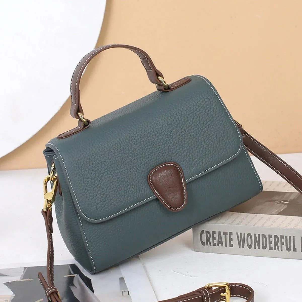 Casual Zipper Shoulder Bag