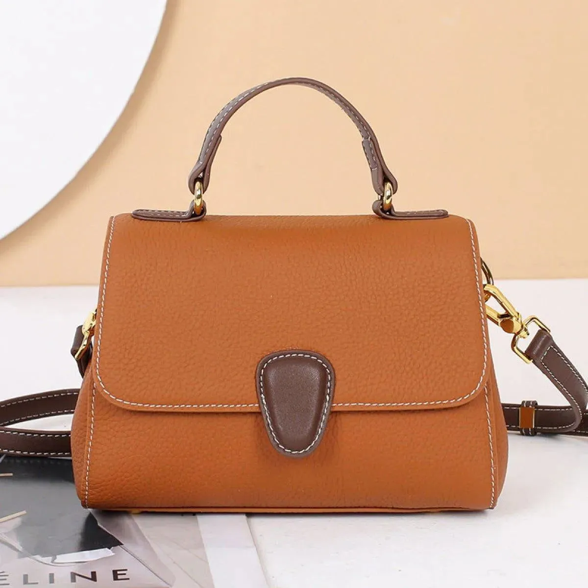 Casual Zipper Shoulder Bag