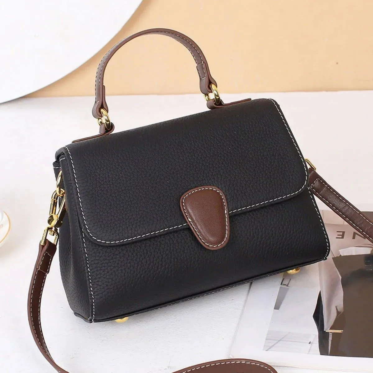 Casual Zipper Shoulder Bag