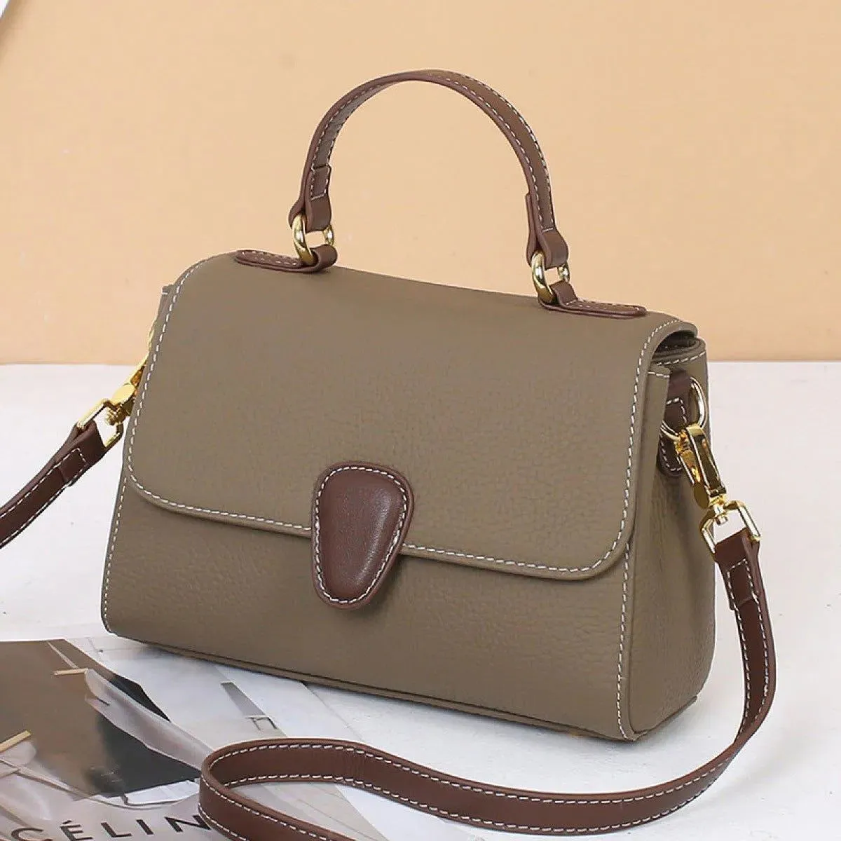 Casual Zipper Shoulder Bag