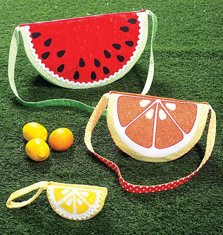 CLEARANCE • KWIK SEW SEWING PATTERN FRUIT BAGS IN THREE STYLES K216