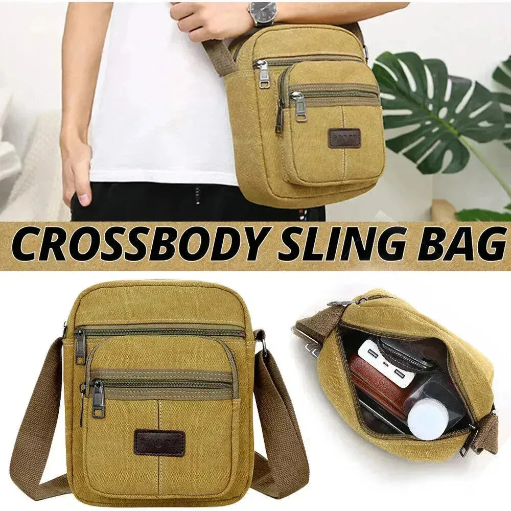 Crossbody Canvas Bags Casual Shoulder Messenger Unisex