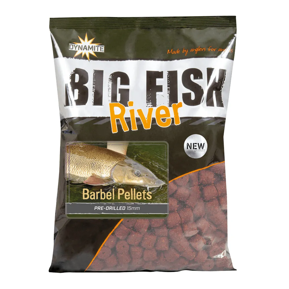 Dynamite Big Fish River Barbel Pre-Drilled Pellets