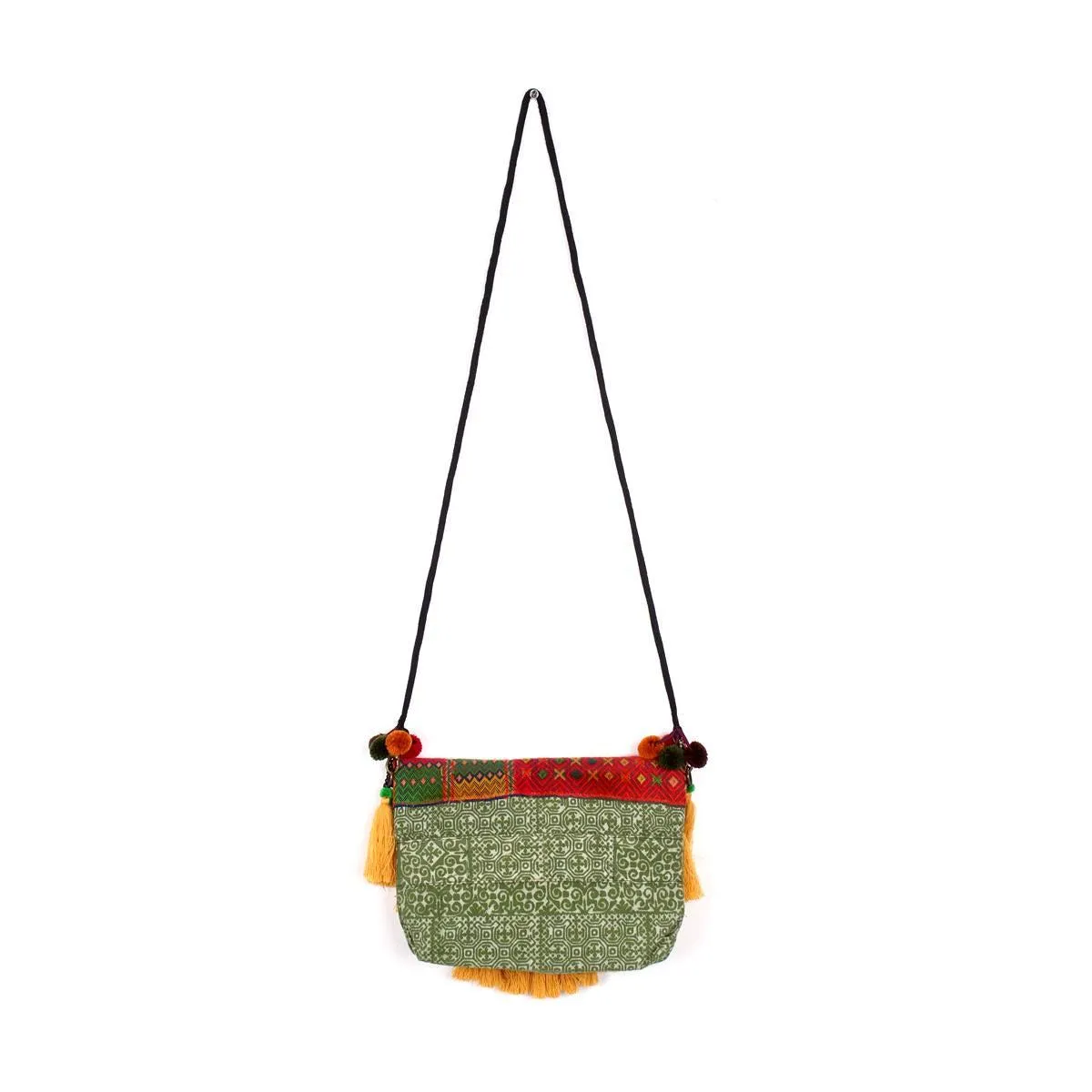 Embroidered Tassel Boho Crossbody Bag - Thailand