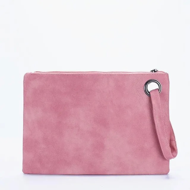 Fashion solid women's clutch bag leather women envelope bag clutch evening bag female Clutches Handbag Immediately shipping