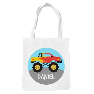 Flaming Truck Premium Tote Bag