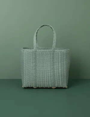 Flat Weave Tote // Eucalyptus