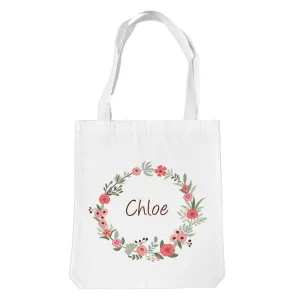 Flower Wreath Premium Tote Bag