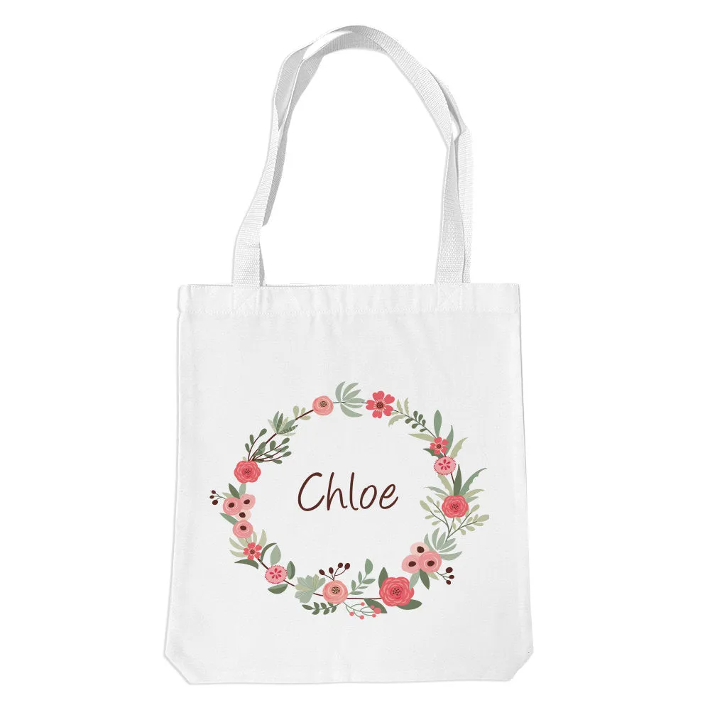 Flower Wreath Premium Tote Bag