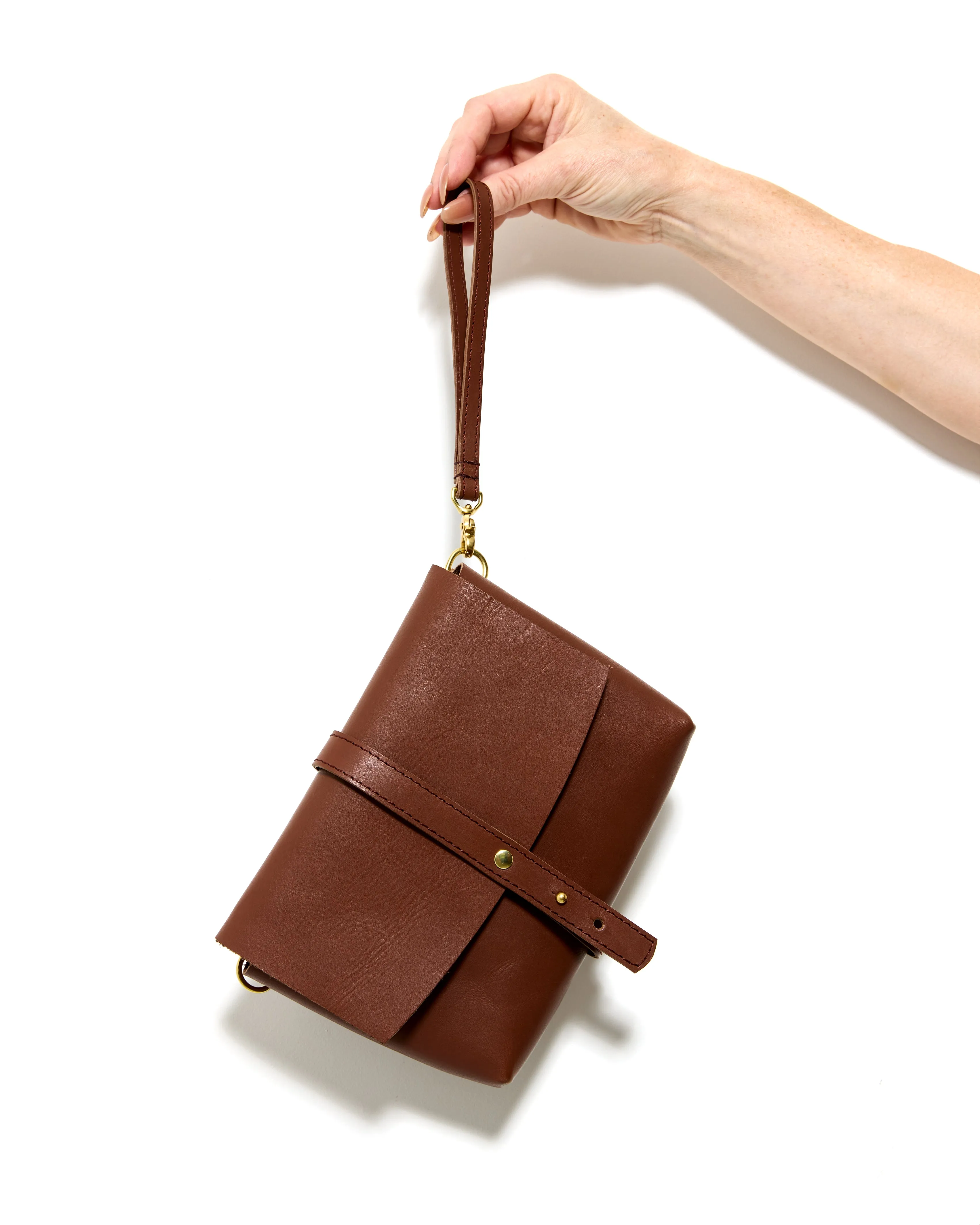 GOOD THING 3 WAYS Sling by Byrd Studio - Chestnut Brown Leather