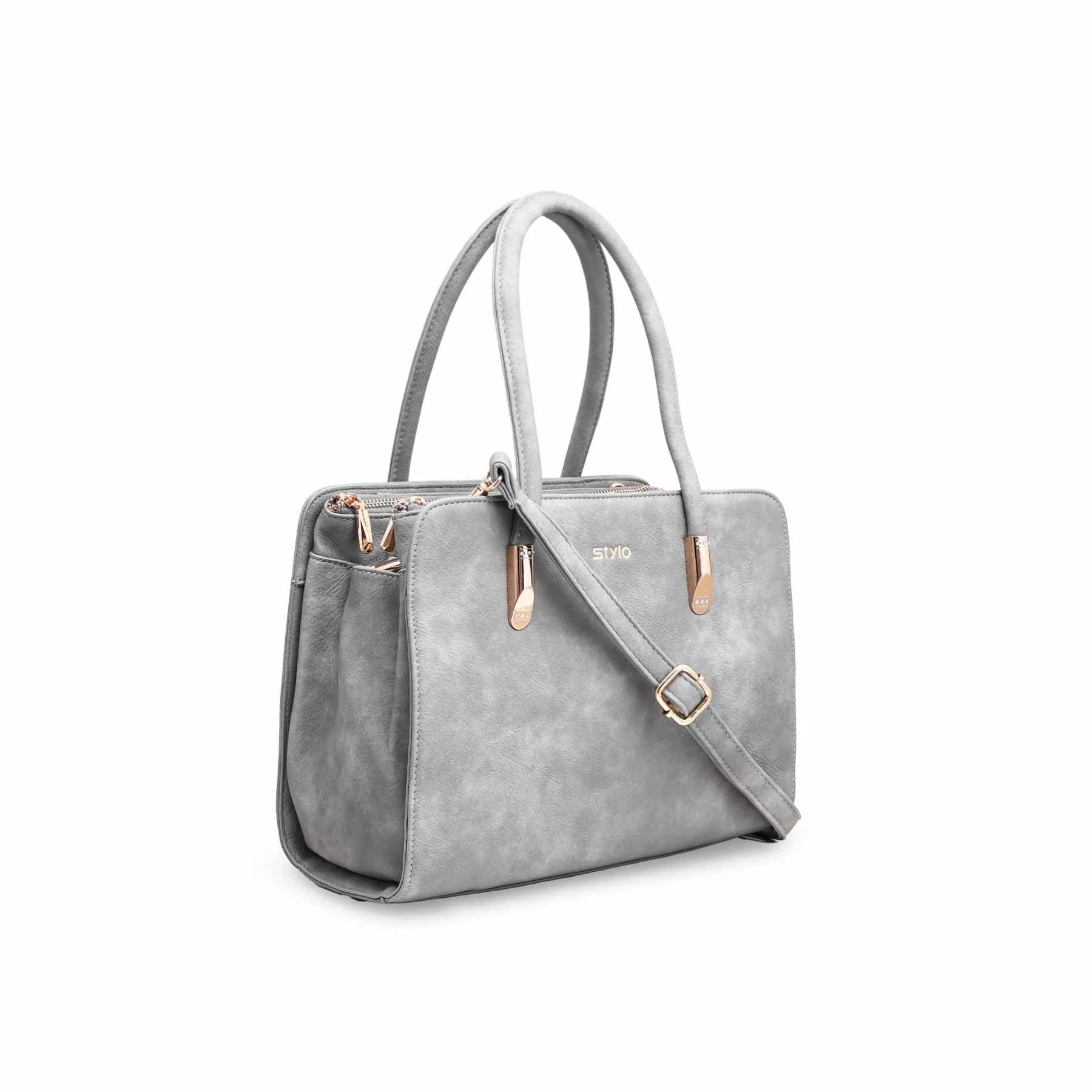 Grey Formal Hand Bag P36133