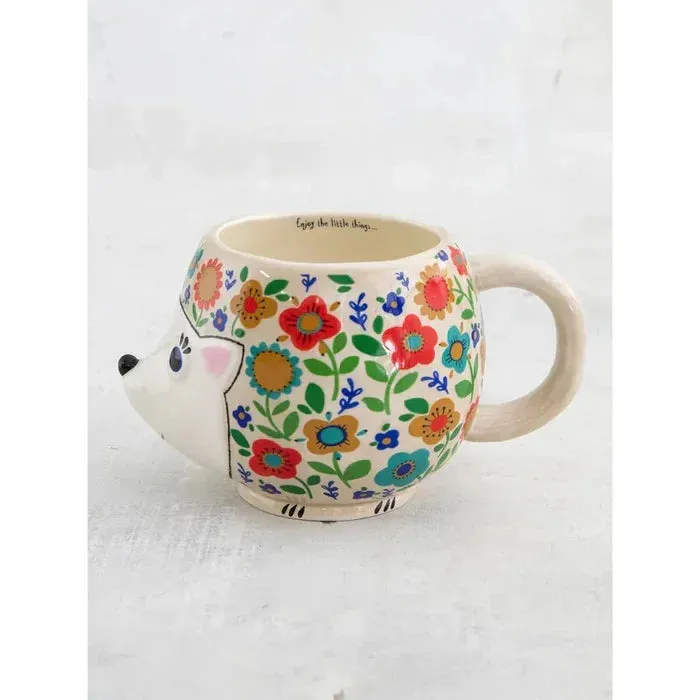 HEDGEHOG FOLK ART COFFEE MUG