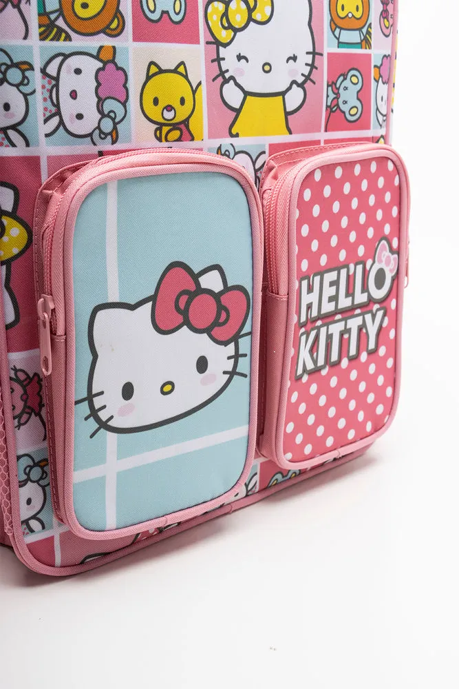 Hello Kitty Double Pocket Backpack Multi