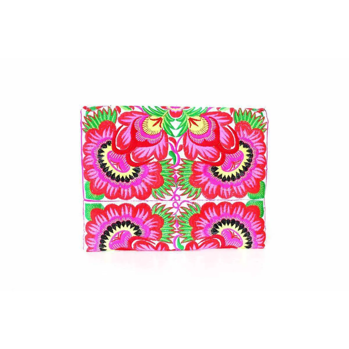 Hmong Embroidered Carnival Coin Clutch | iPad Bag - Thailand