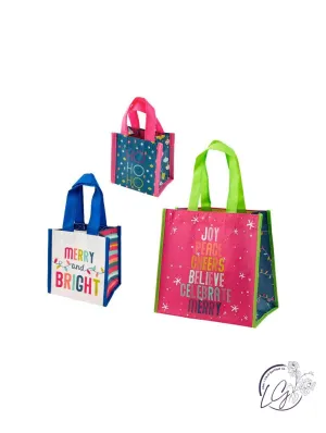 Holiday Recycled Gift Bags - Boho Bright