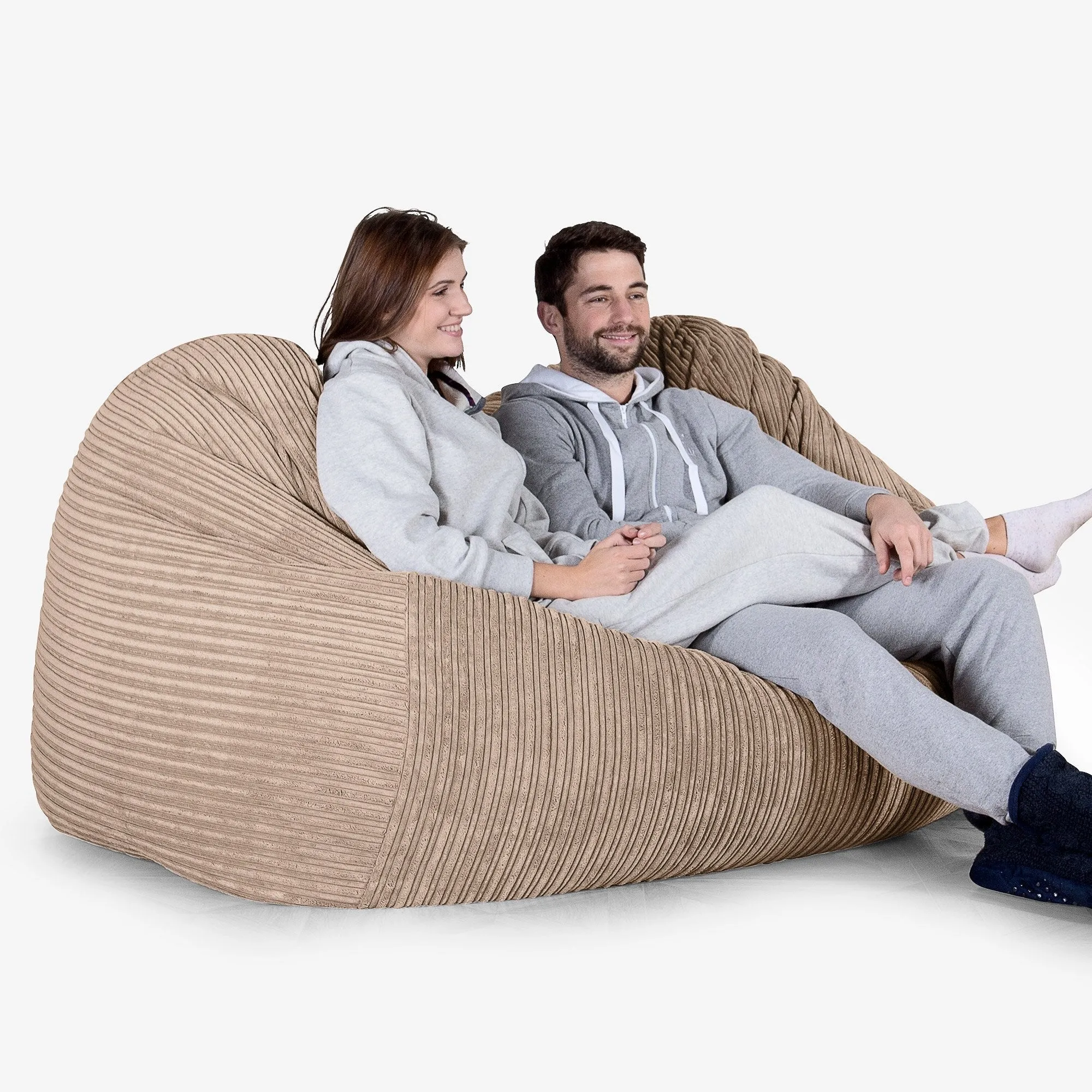 Huge Bean Bag Sofa - Cord Sand