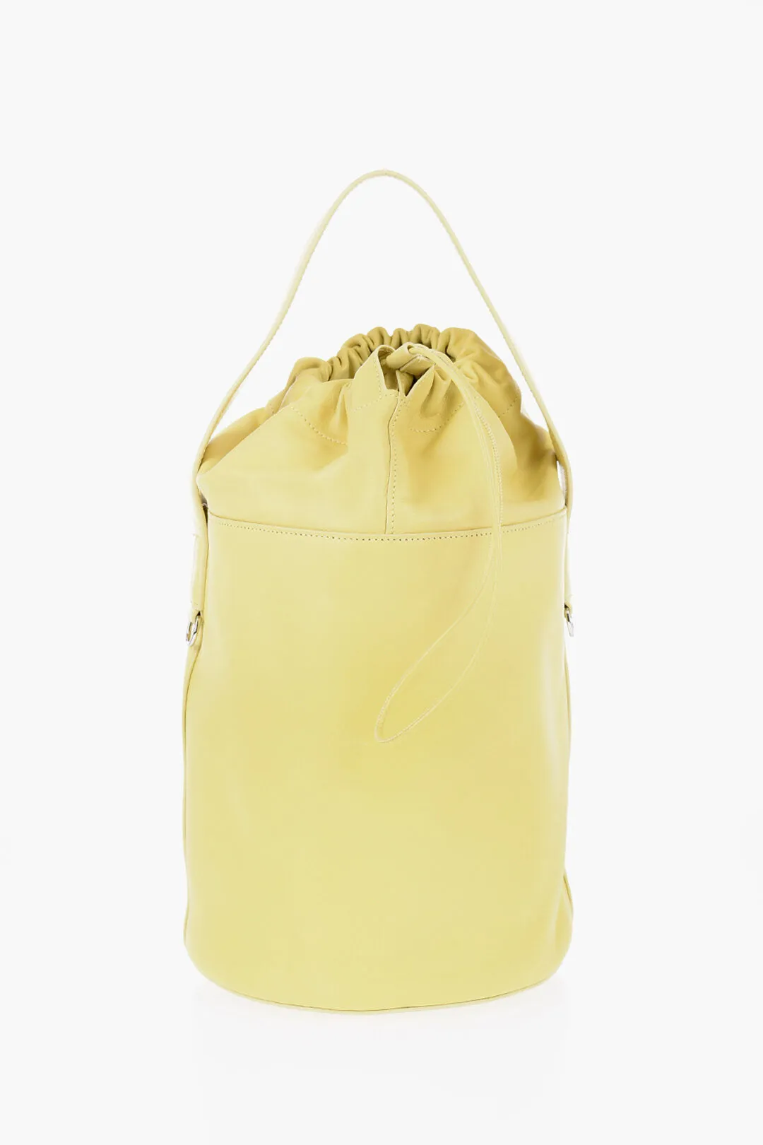 Jil Sander Leather Bucket Bag with Removable Shoulder Strap