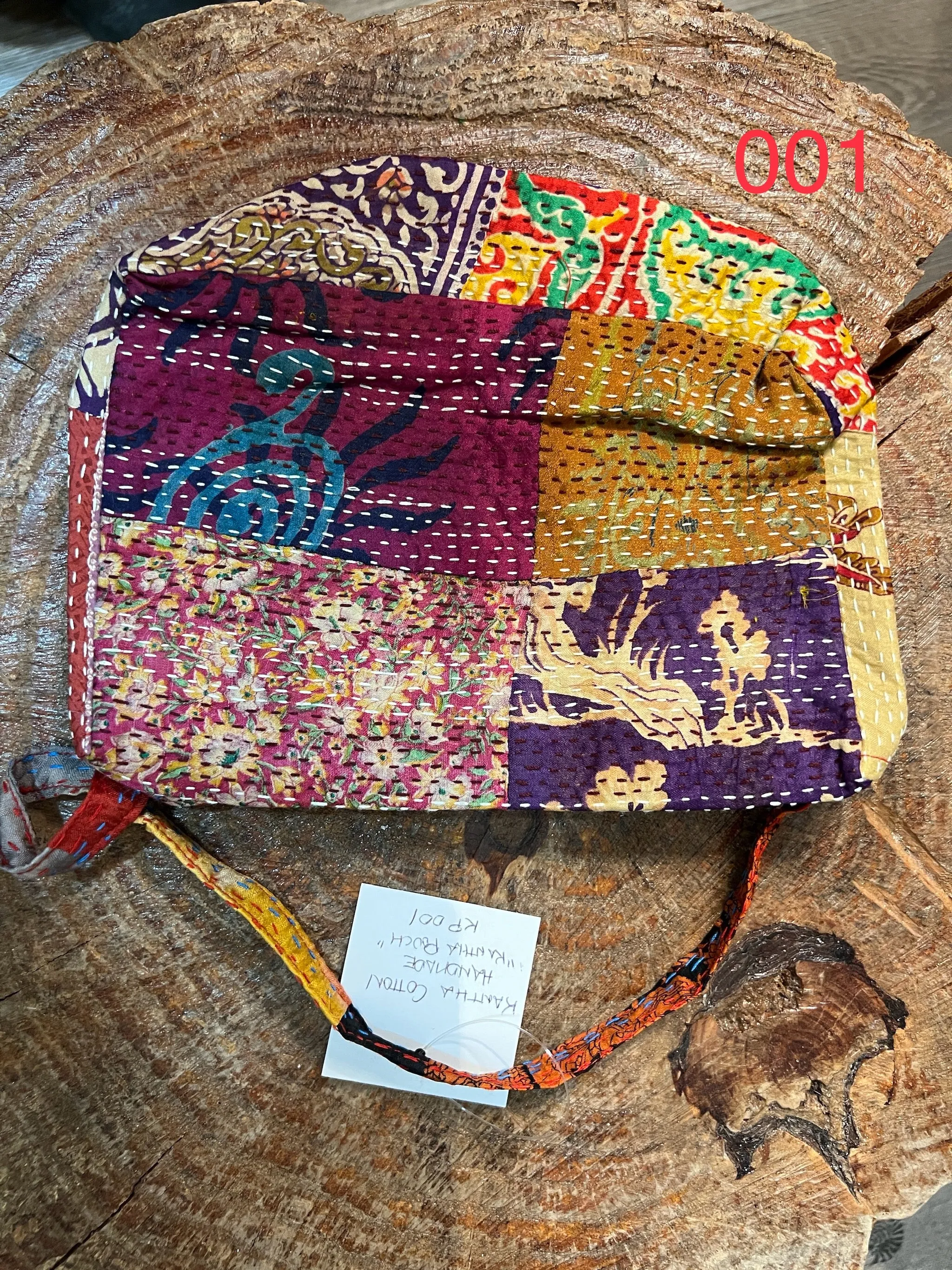 Kantha Pouch by Robin