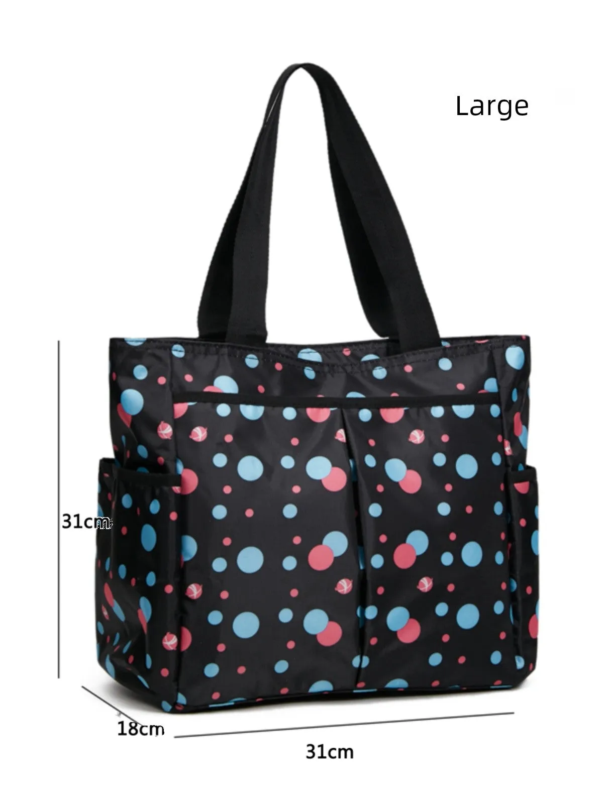 Large Short-Distance Multi-Pocket Travel Handbag