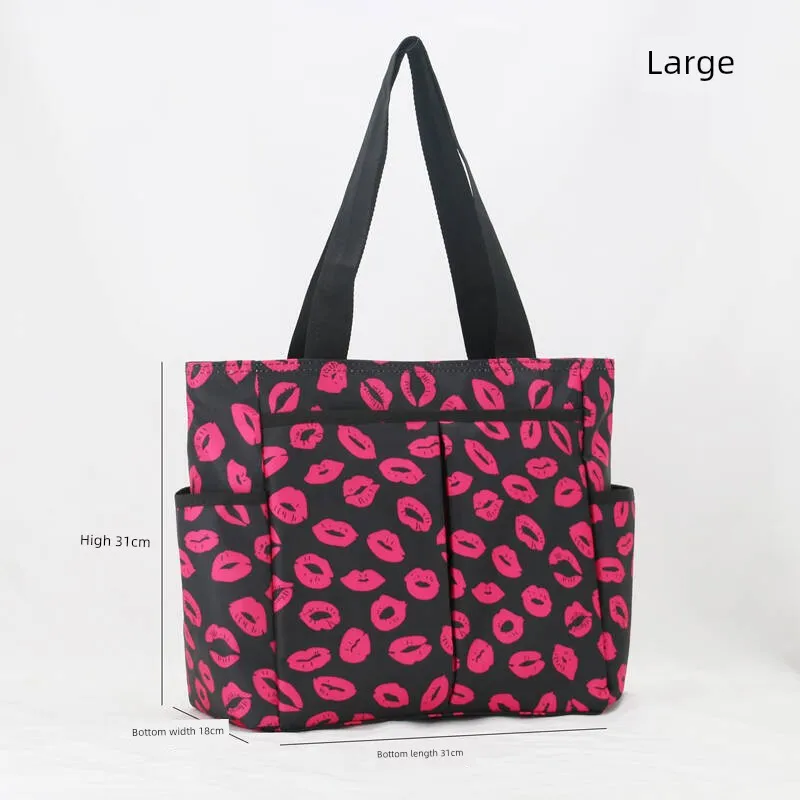 Large Short-Distance Multi-Pocket Travel Handbag