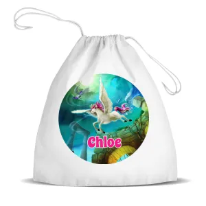 Magical Unicorn Premium Drawstring Bag