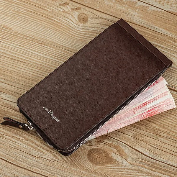 Men PU Leather Waterproof Durable Bifold Wallet 26 Card Slots Casual Business Card Pack