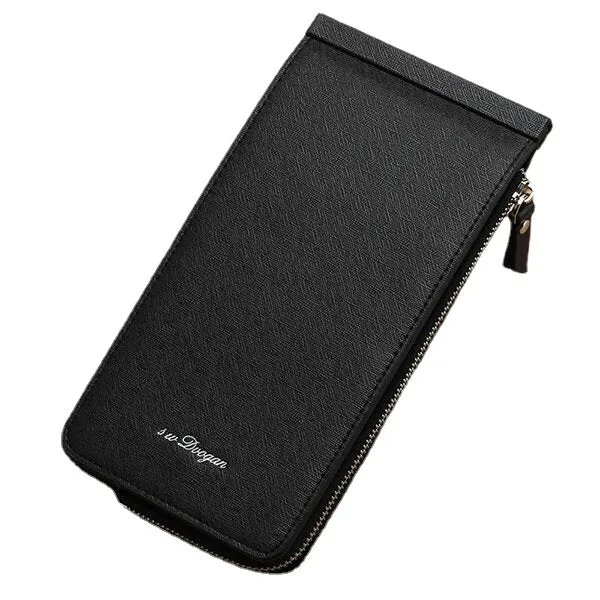 Men PU Leather Waterproof Durable Bifold Wallet 26 Card Slots Casual Business Card Pack