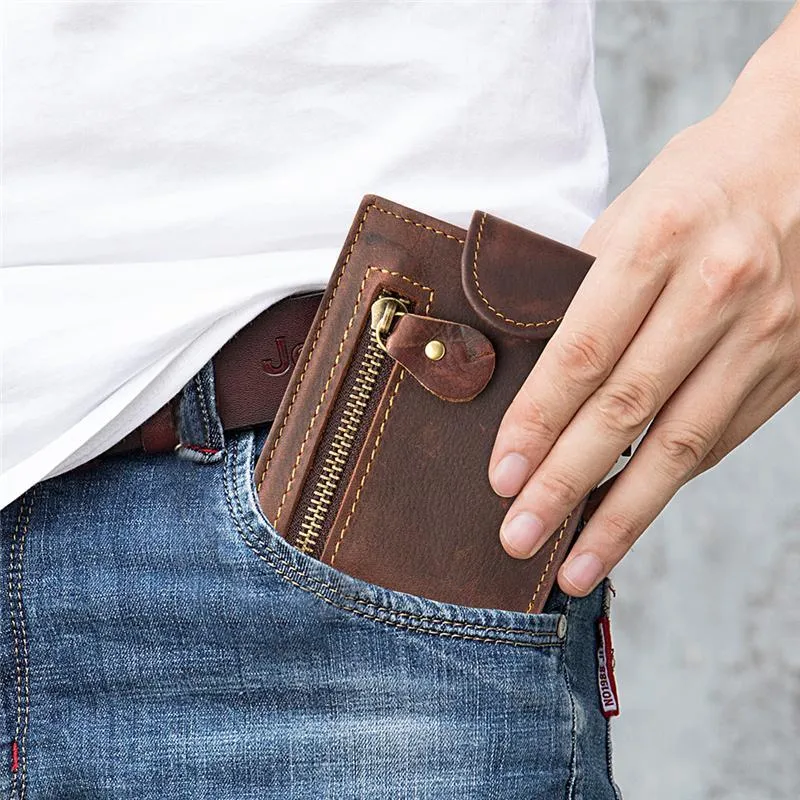 Men's Retro Casual Leather Bifold Wallet